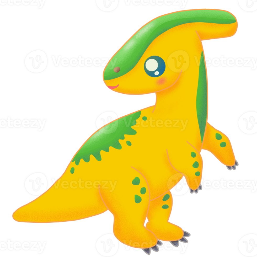 Cute Parasaurolophus DInosaur png