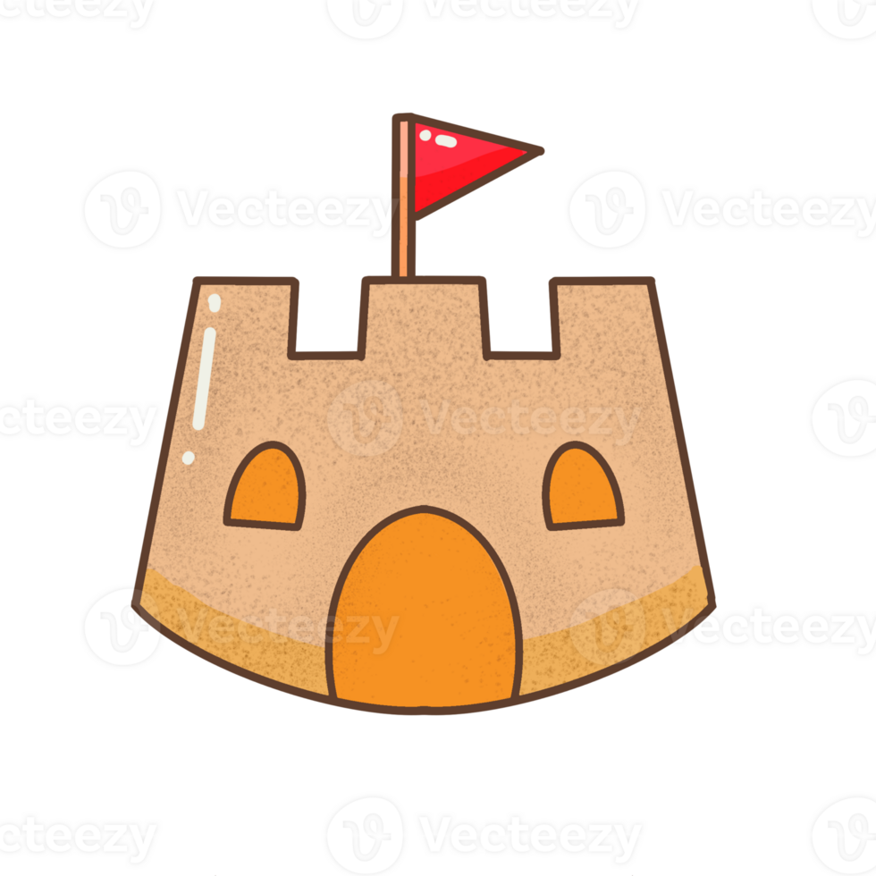 Cute Small Sand Castle png