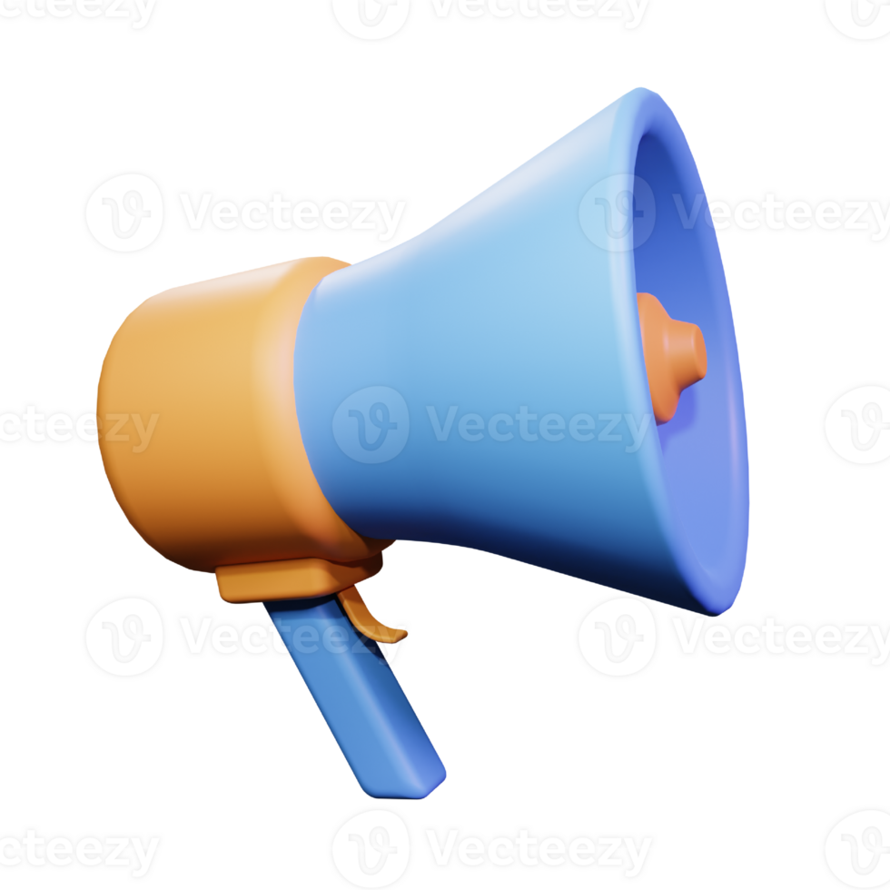 3d Megaphone Icon Illustration png