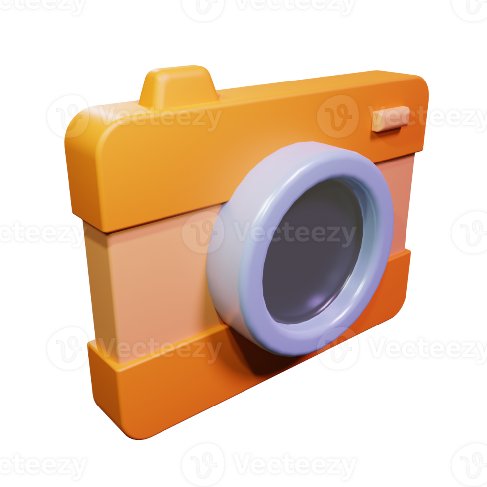 3d Render Camera Icon Illustration png