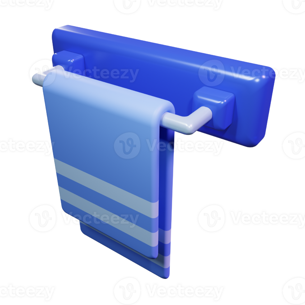 3d Render Towel Icon Illustration png