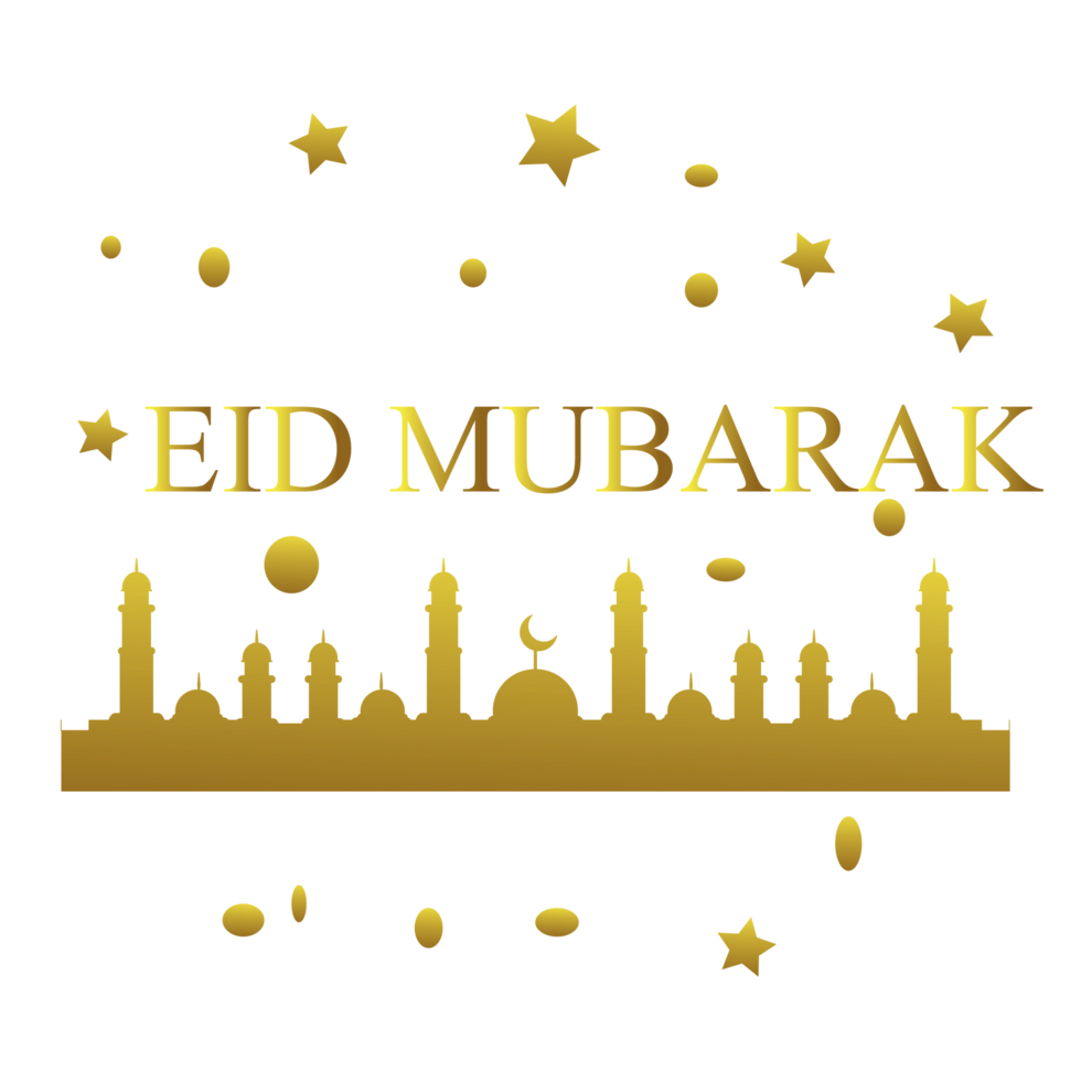 Eid Mubarak Calligraphy Design png