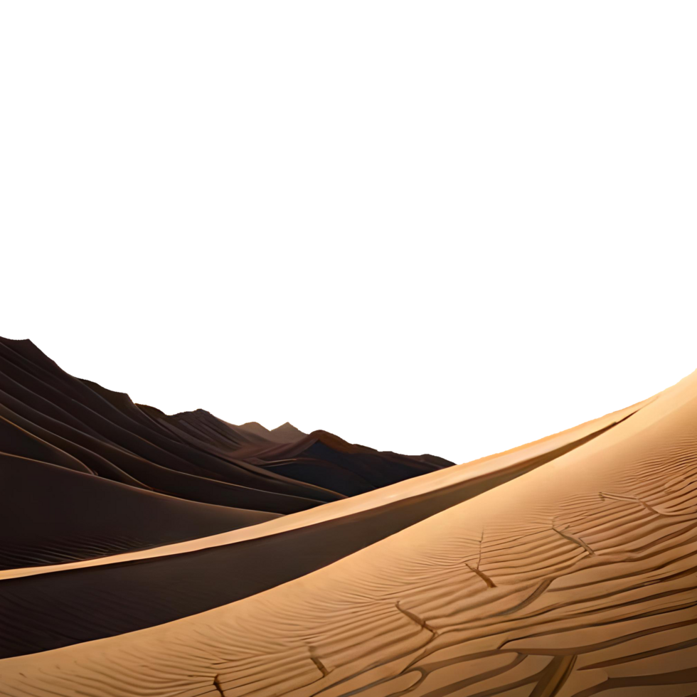 Serenity of the Desert Dunes generative with AI png