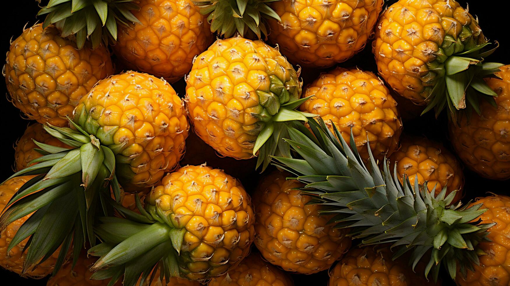delicioso tropical frutas jugoso fondo generativo foto