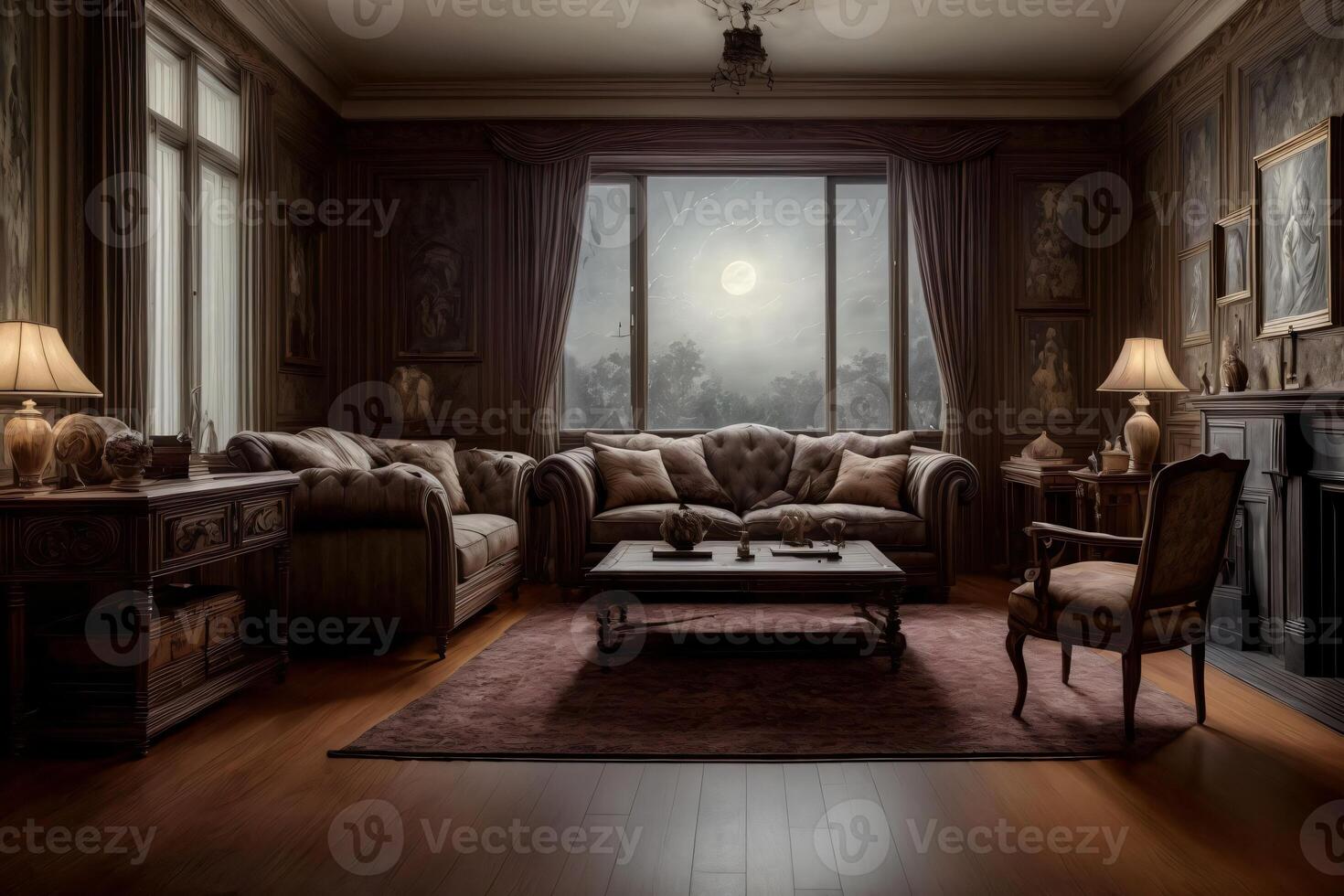 A Living Room Filled With Furniture And A Fire Place. photo