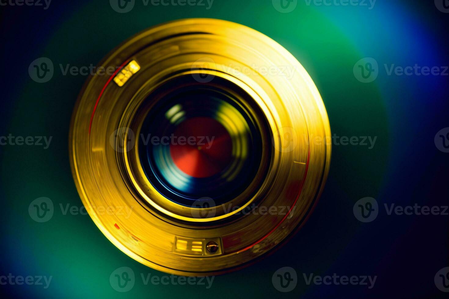 A Close Up Shot Of A Camera Lens. AI Generated photo