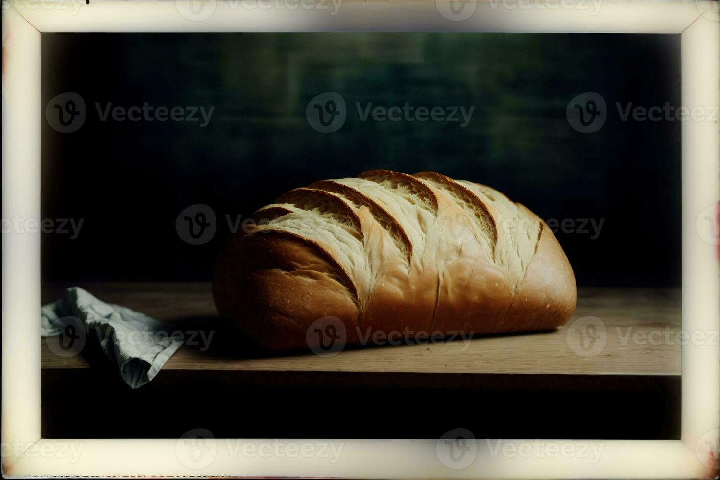 A Loaf Of Bread Sitting On Top Of A Wooden Cutting Board. AI Generated photo