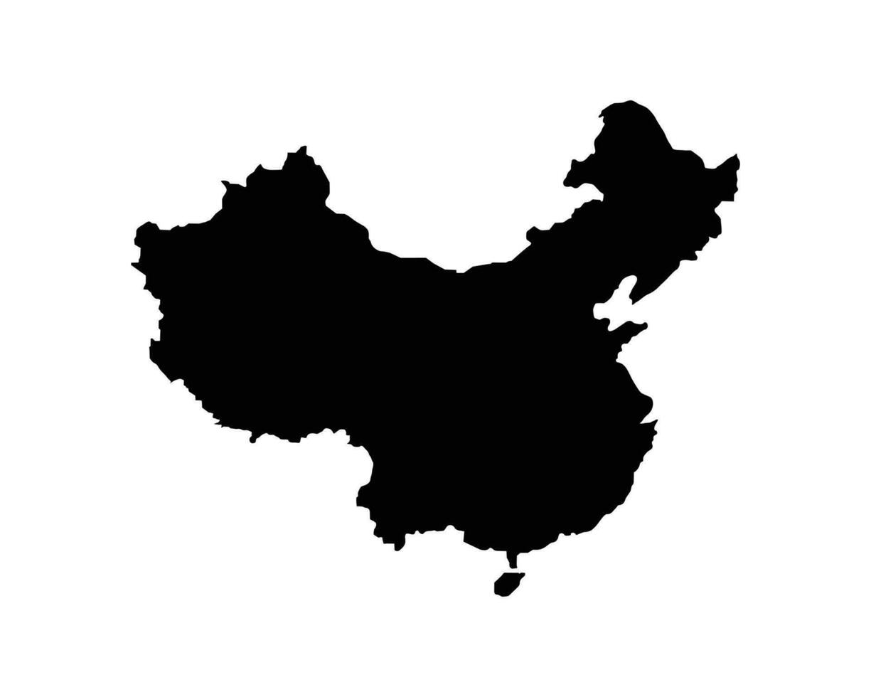 China Country Map vector