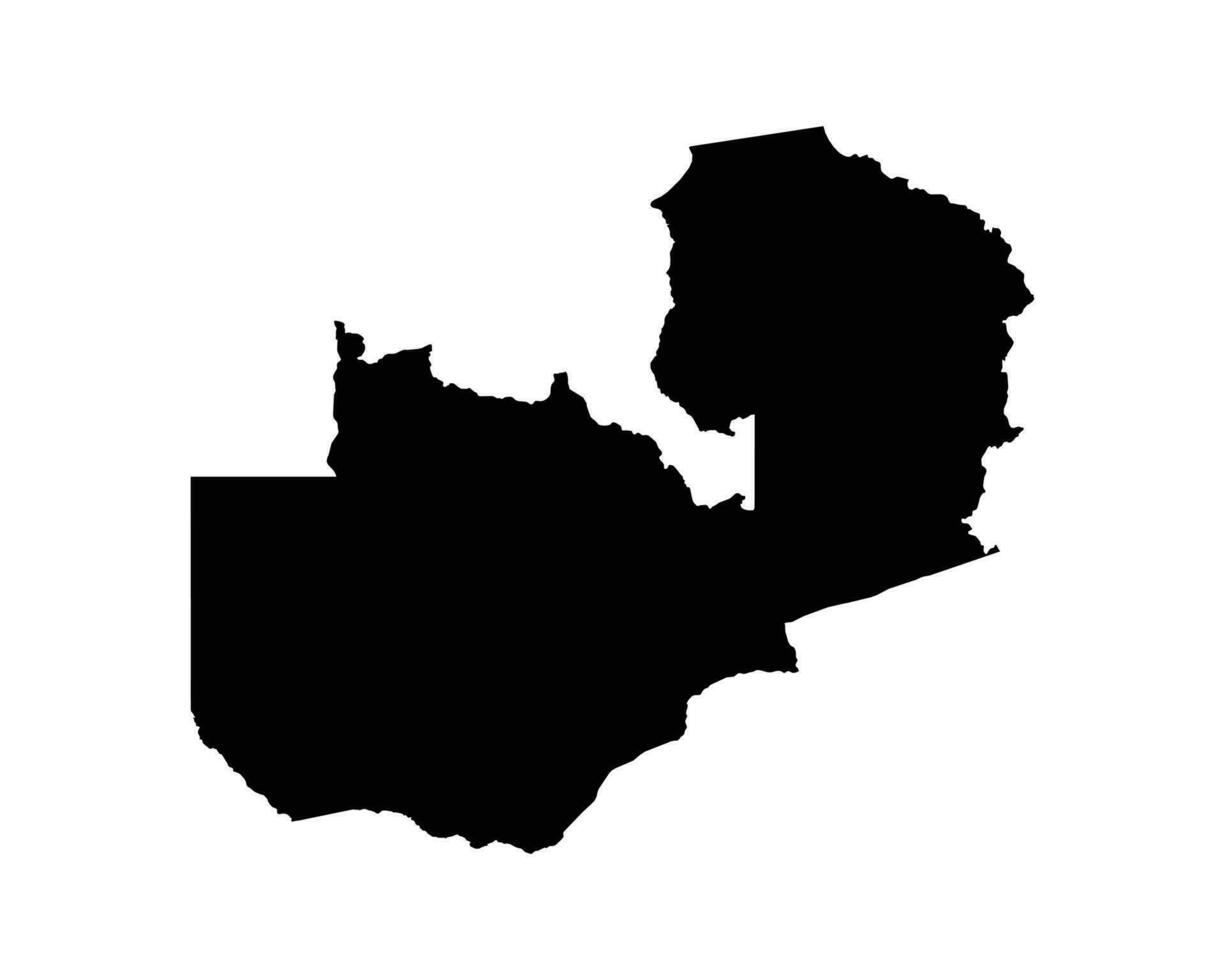 Zambia Country Map vector