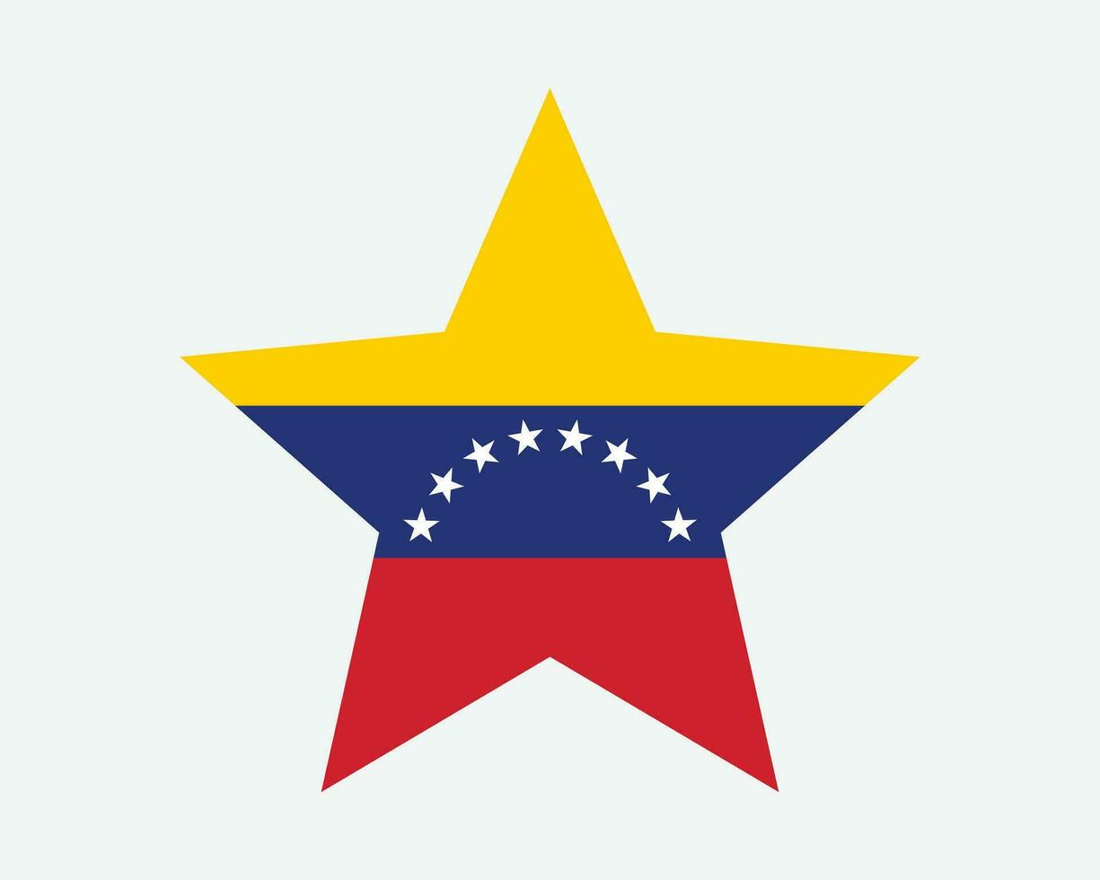 Venezuela estrella bandera vector