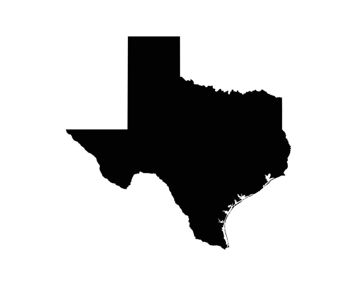 Texas TX USA Map vector