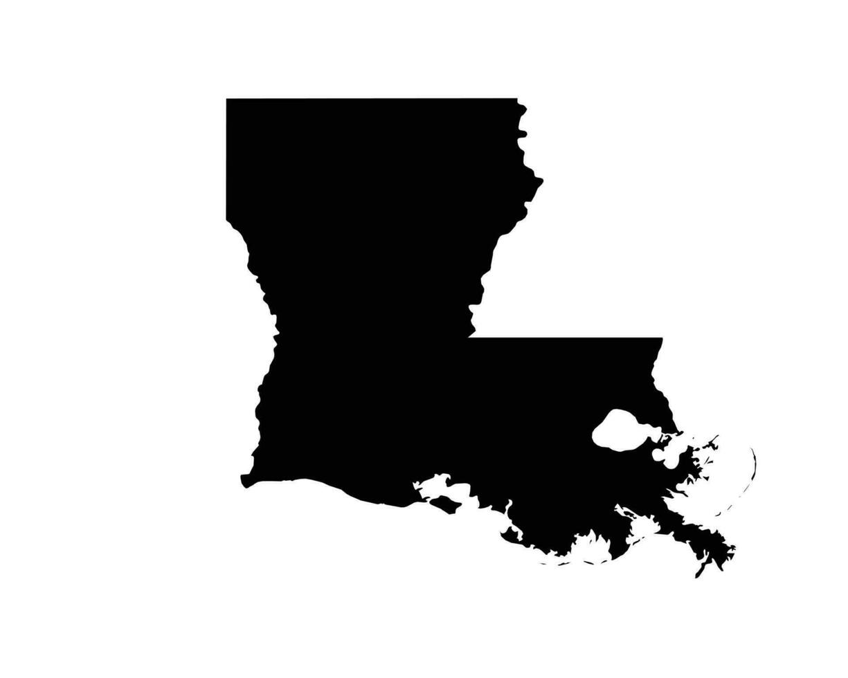 Louisiana LA USA Map vector