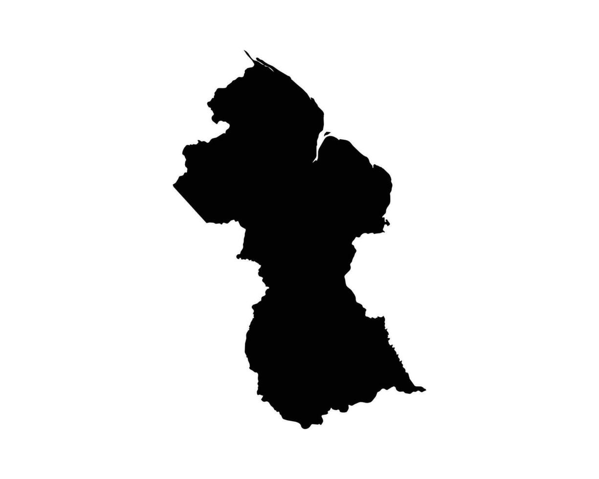 Guyana Country Map vector