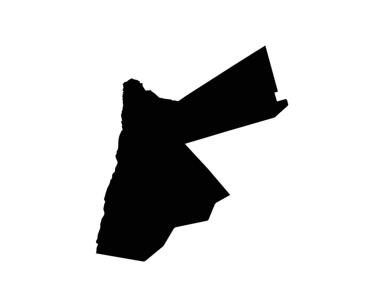 Jordan Country Map vector