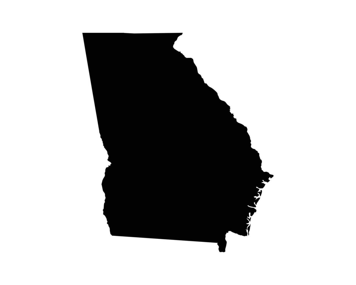 Georgia GA USA Map vector
