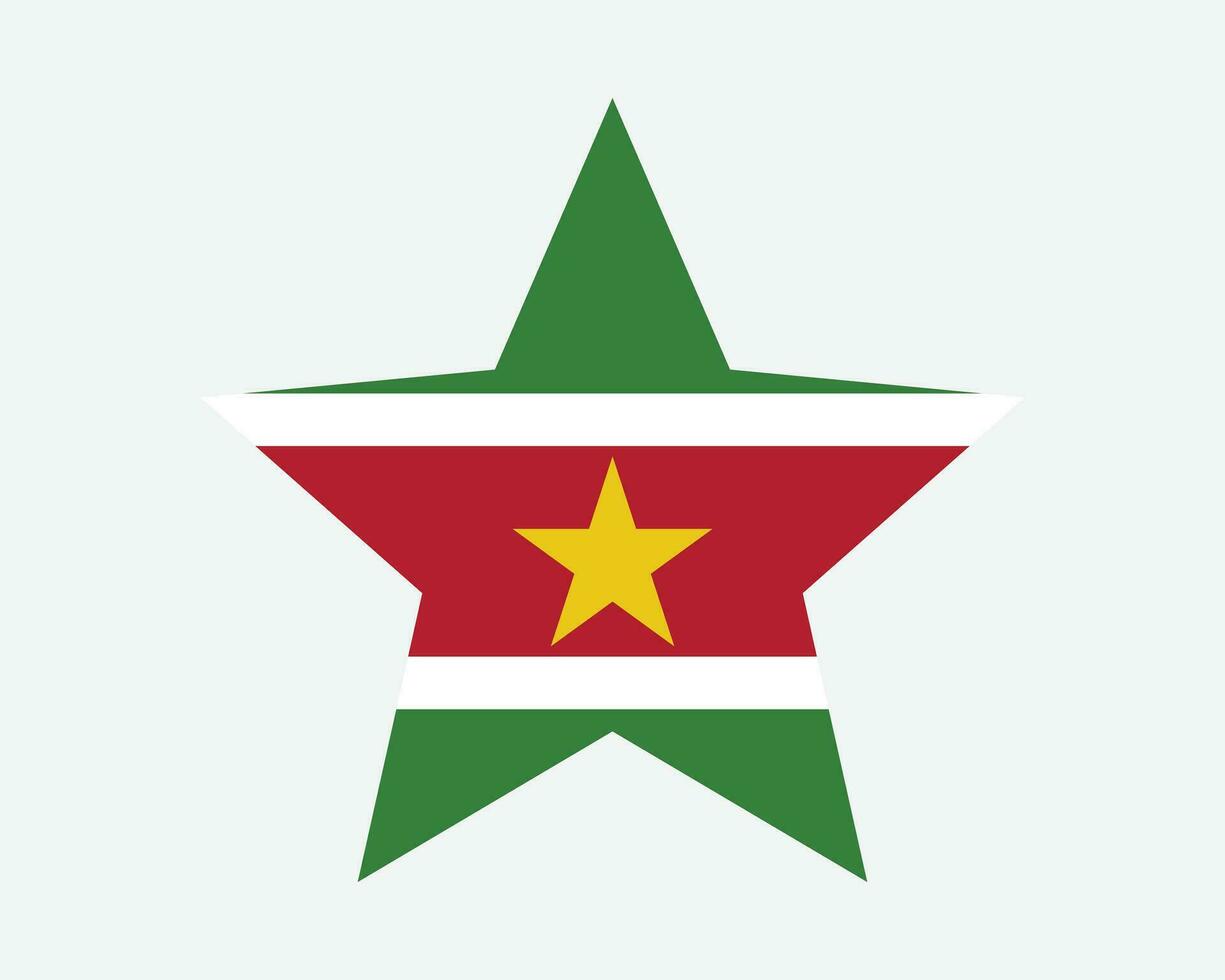 Suriname Star Flag vector