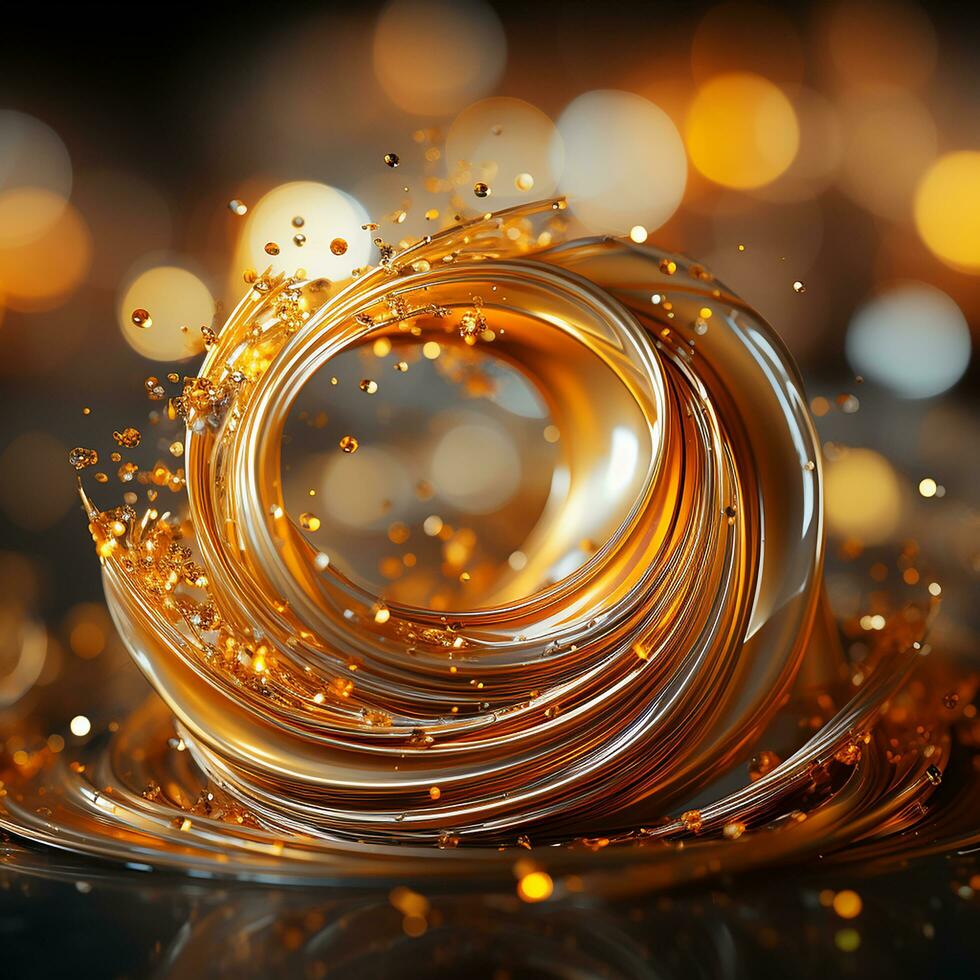 abstract golden background made by AI generative photo