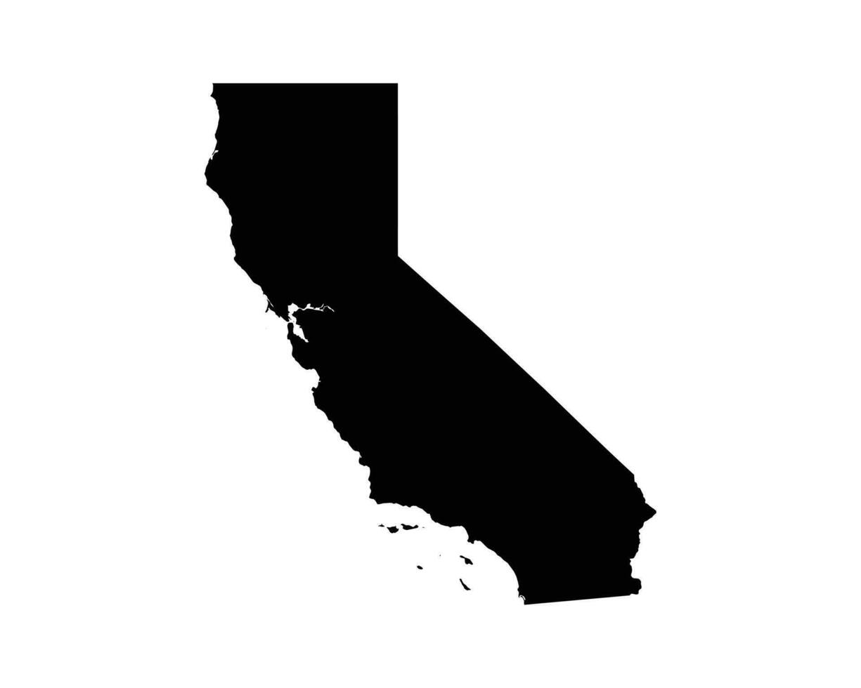 California CA USA Map vector