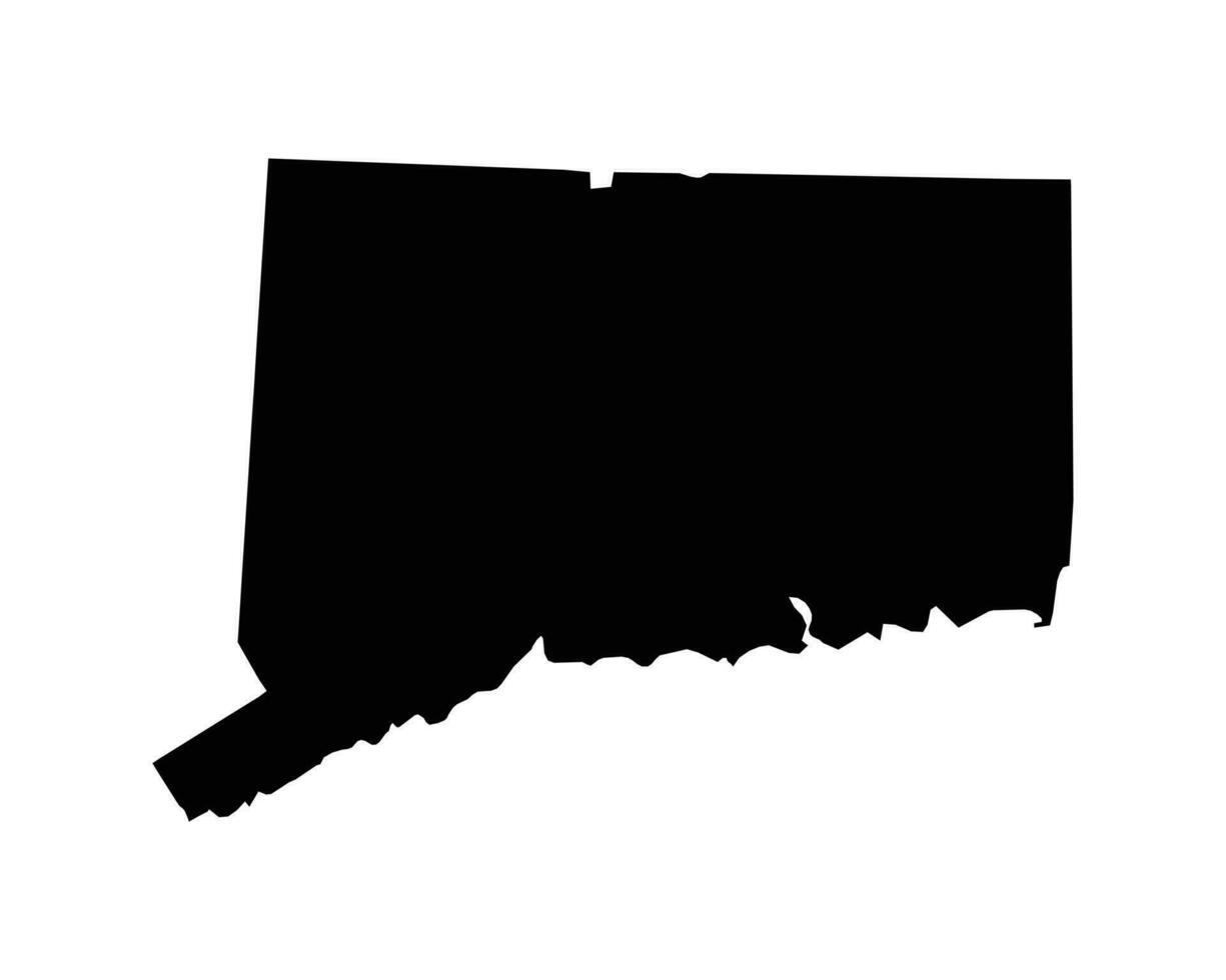 Connecticut CT USA Map vector