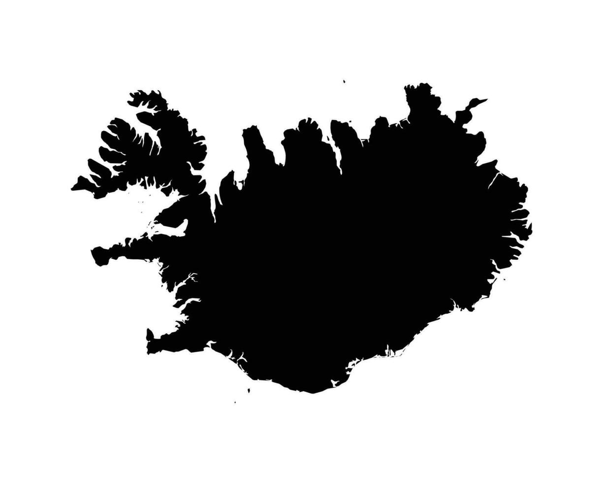 Islandia país mapa vector