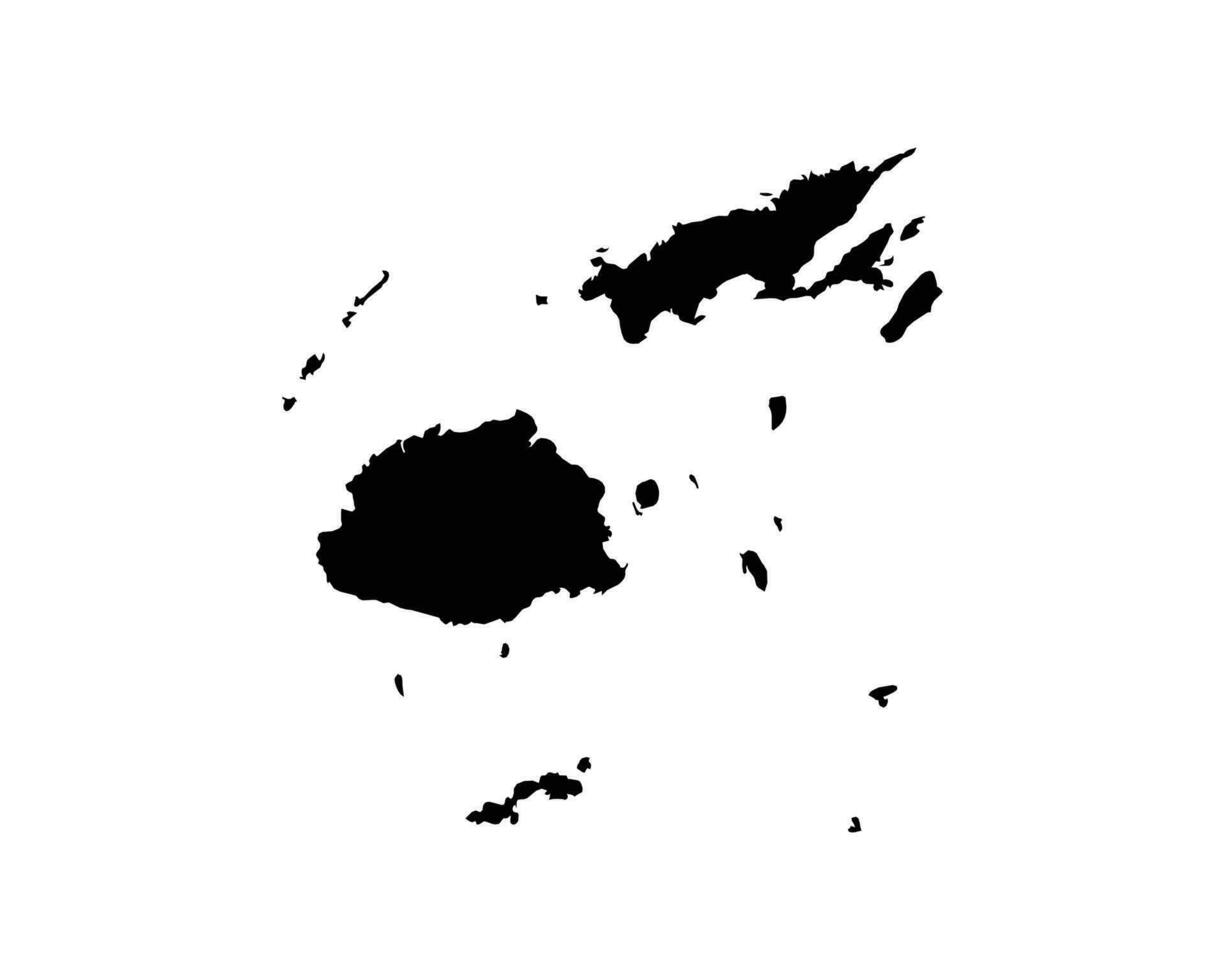 Fiji Country Map vector