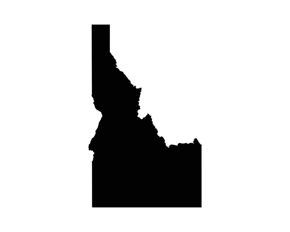 Idaho ID USA Map vector
