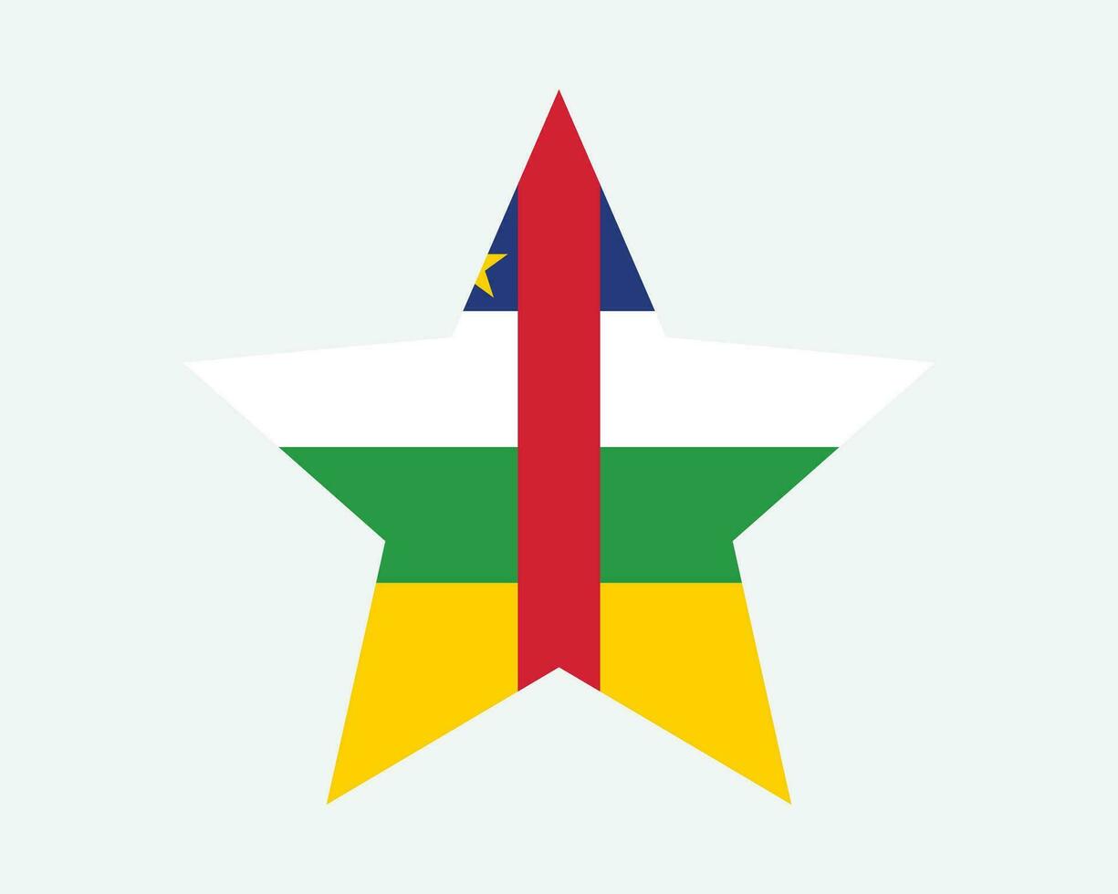 Central African Republic Star Flag vector