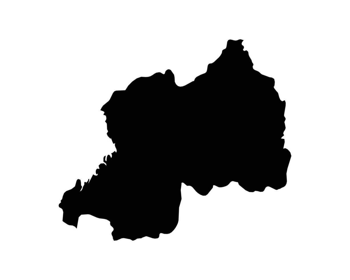Rwanda Country Map vector