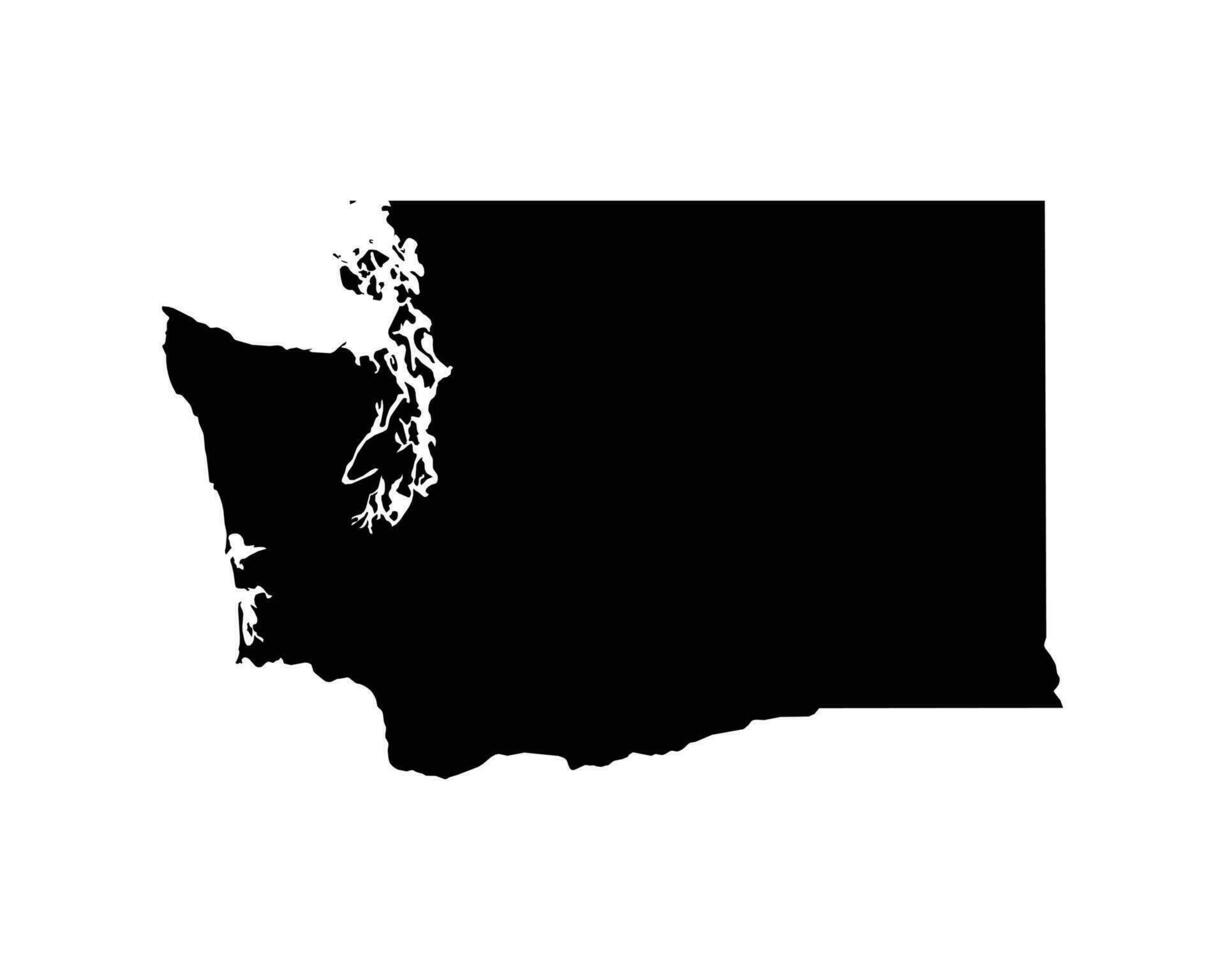 Washington Washington Estados Unidos mapa vector