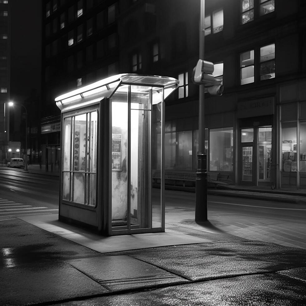 A realistic picture of a line outside a phone booth, on the sideways photo