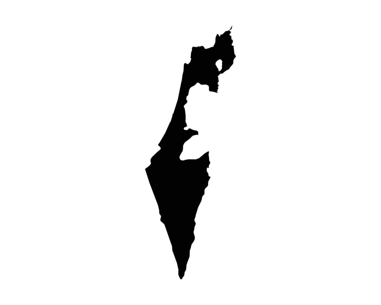 Israel Country Map vector