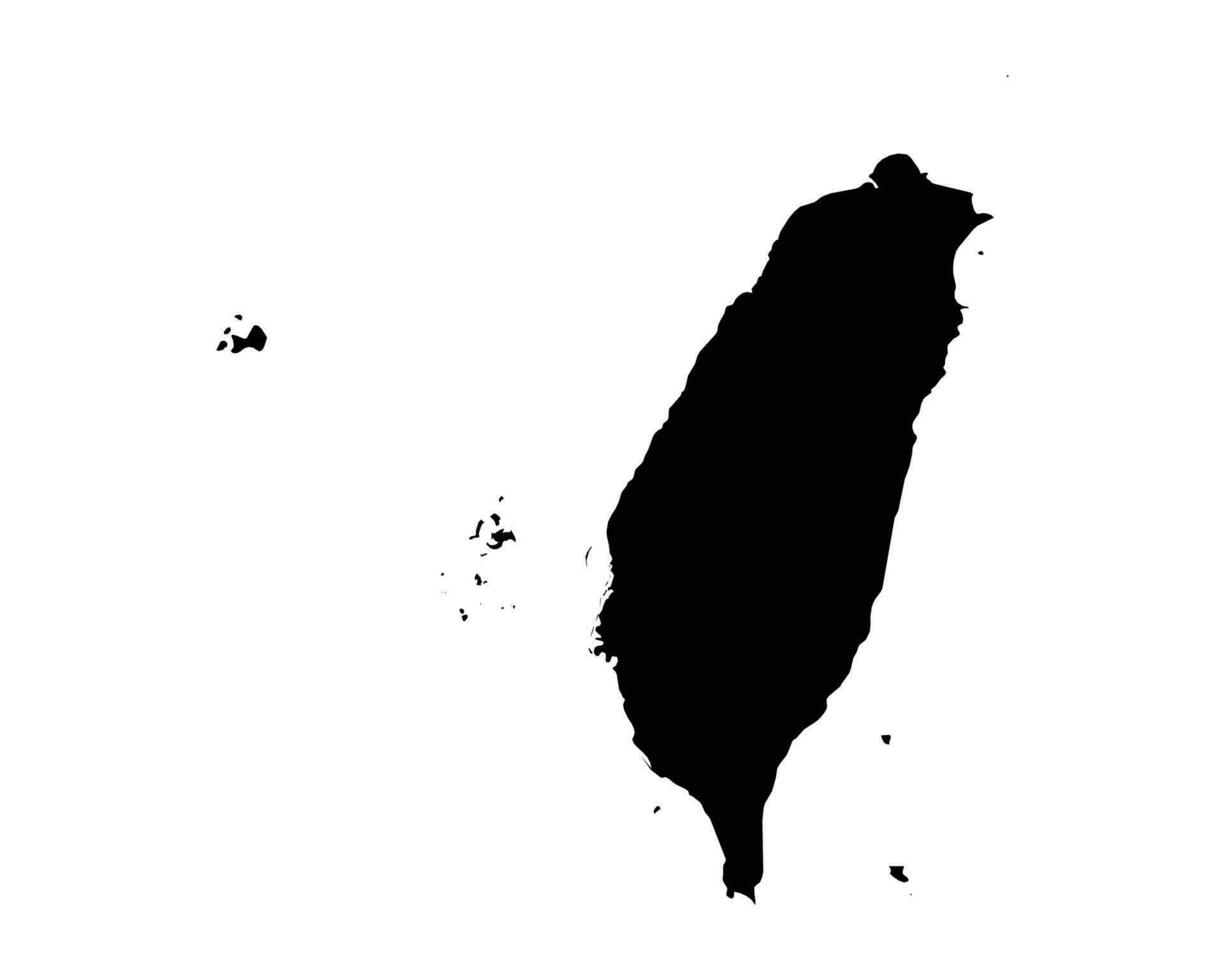 Taiwan Country Map vector