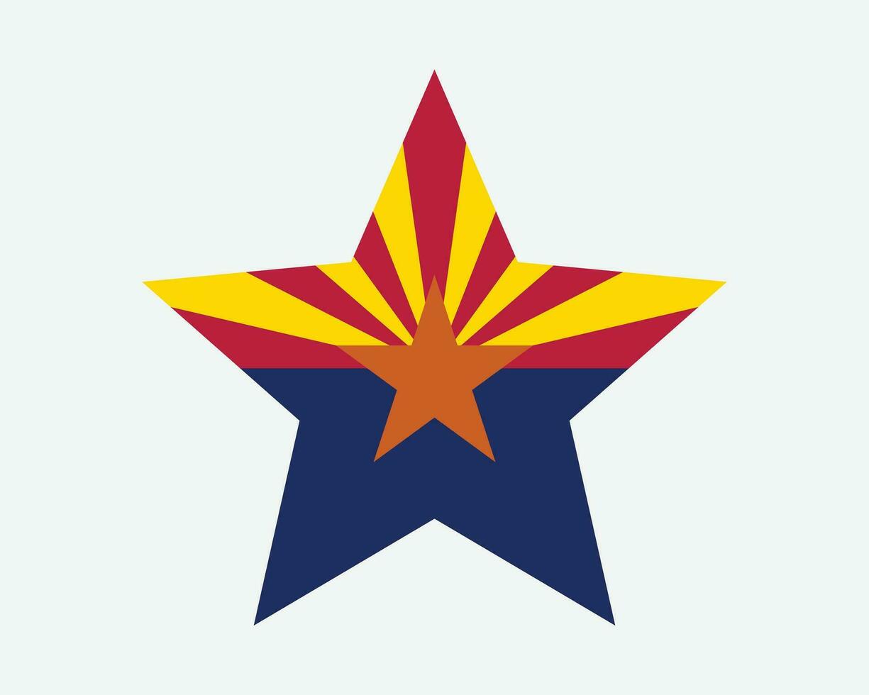 Arizona USA Star Flag vector