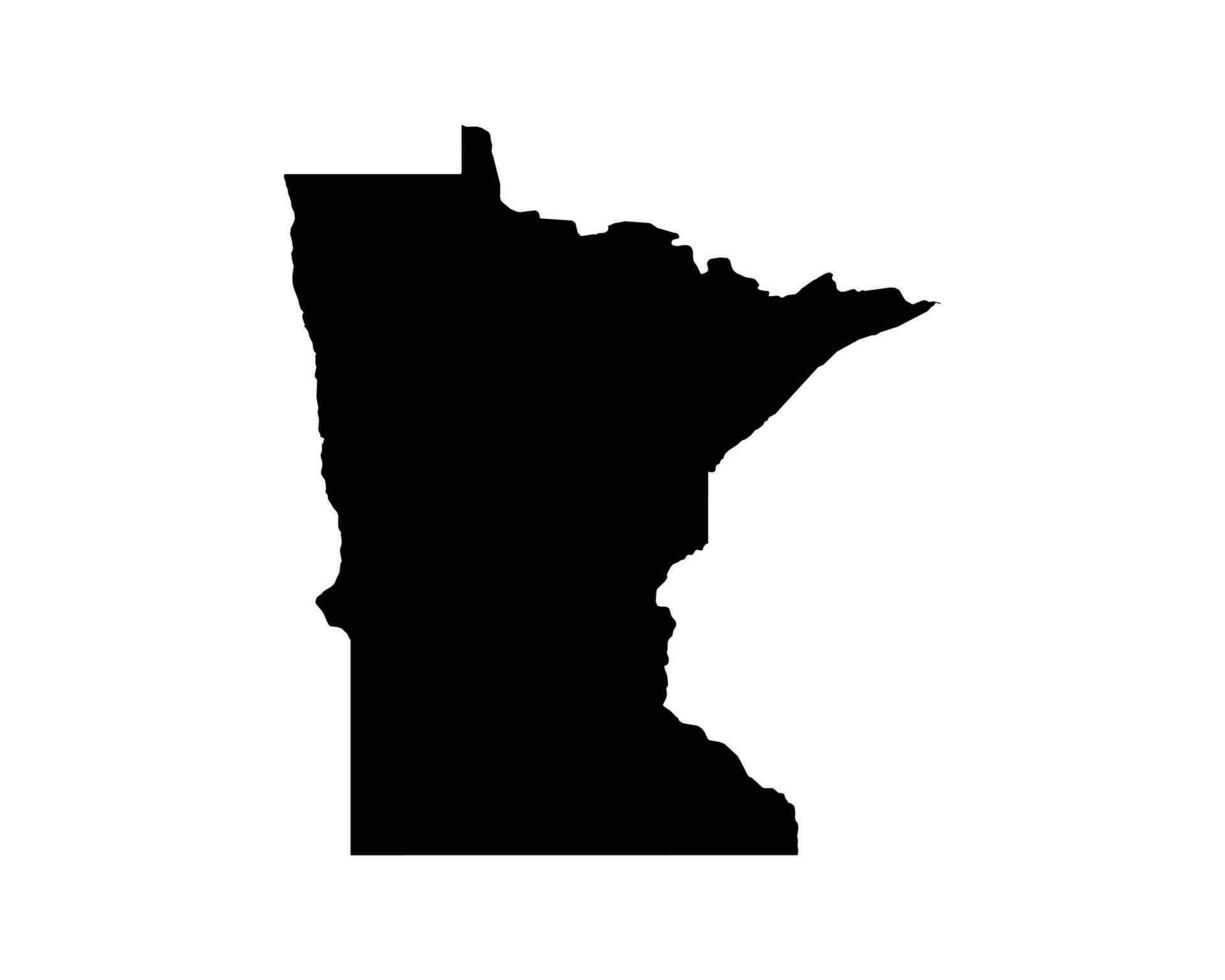 Minnesota MN USA Map vector