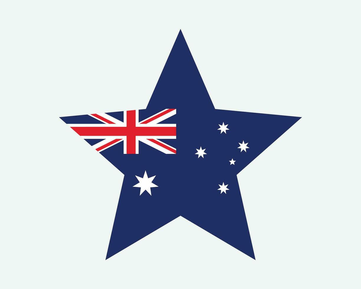 Australia Star Flag vector