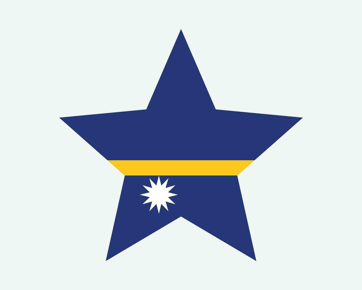 Nauru Star Flag vector