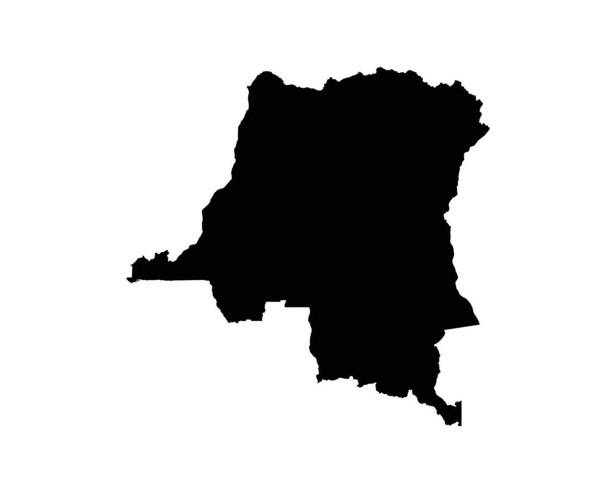 Congo Kinshasa Map vector