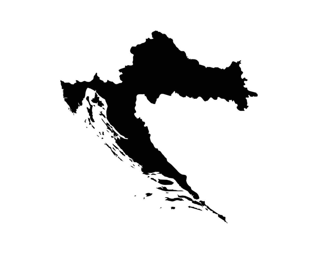 Croacia país mapa vector