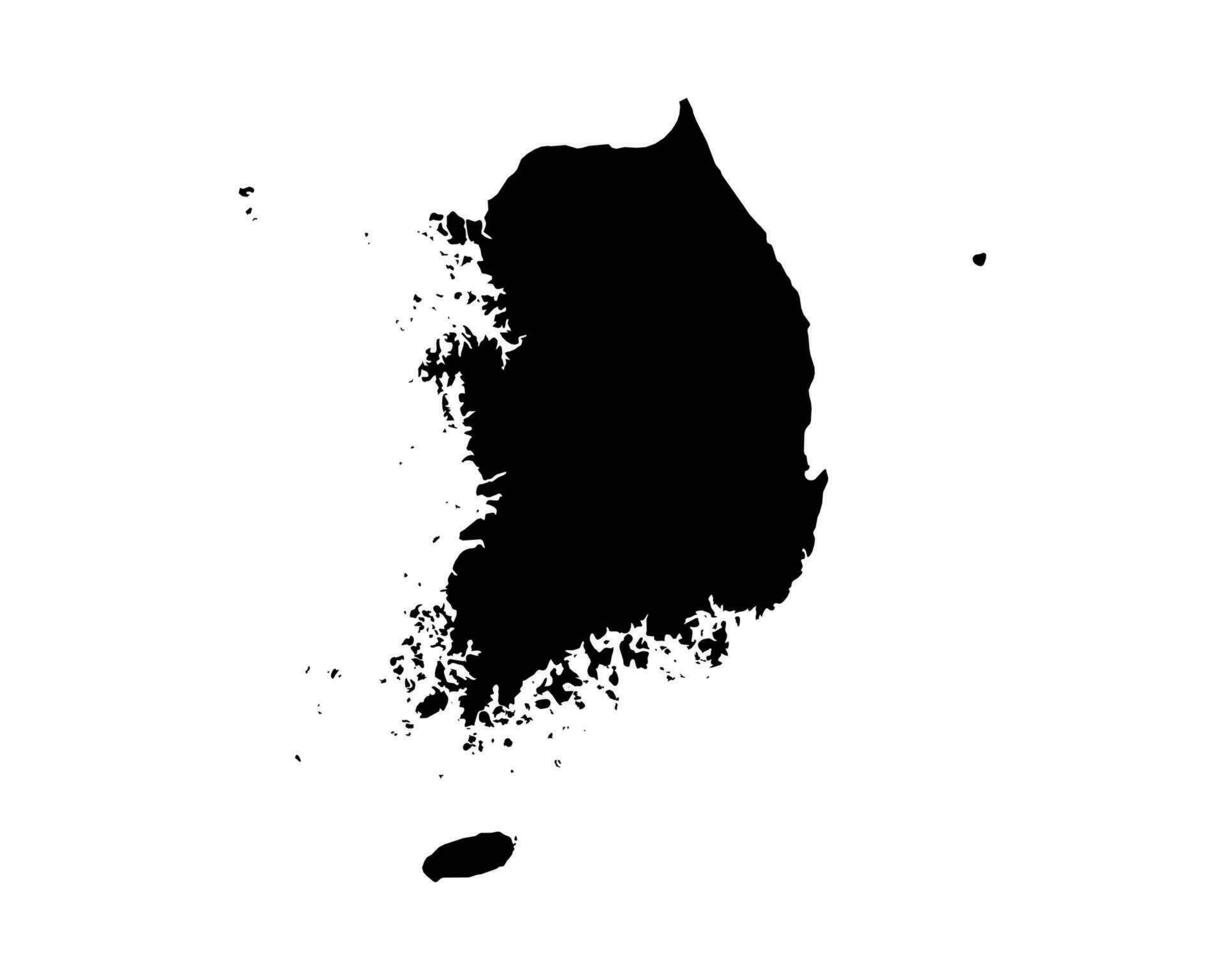 South Korea Map vector
