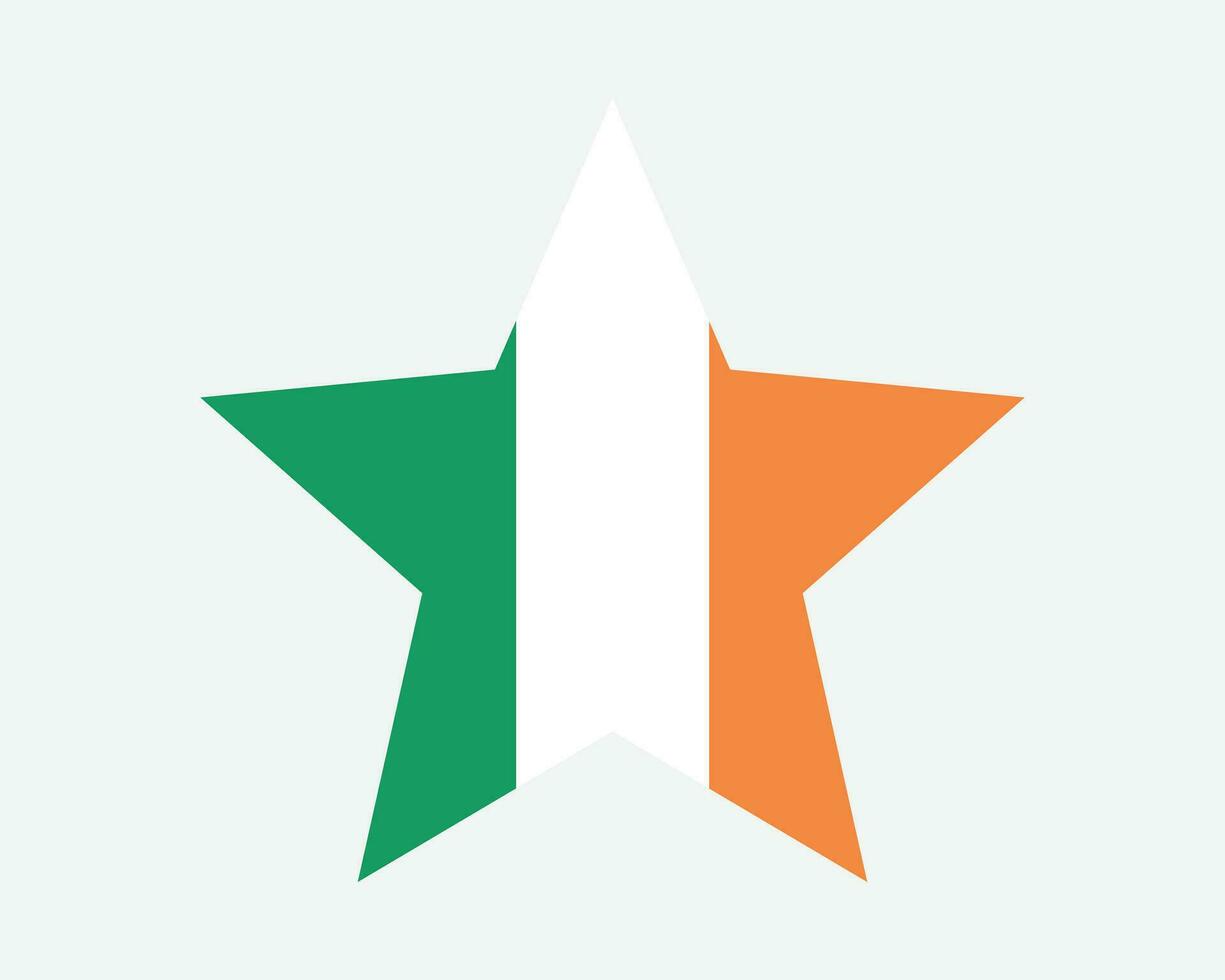 Republic of Ireland Star Flag vector