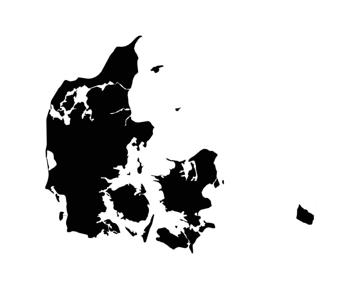 Dinamarca país mapa vector