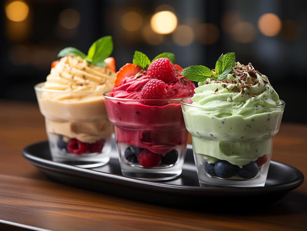 photography of bowl smoothies in cafe made with photo