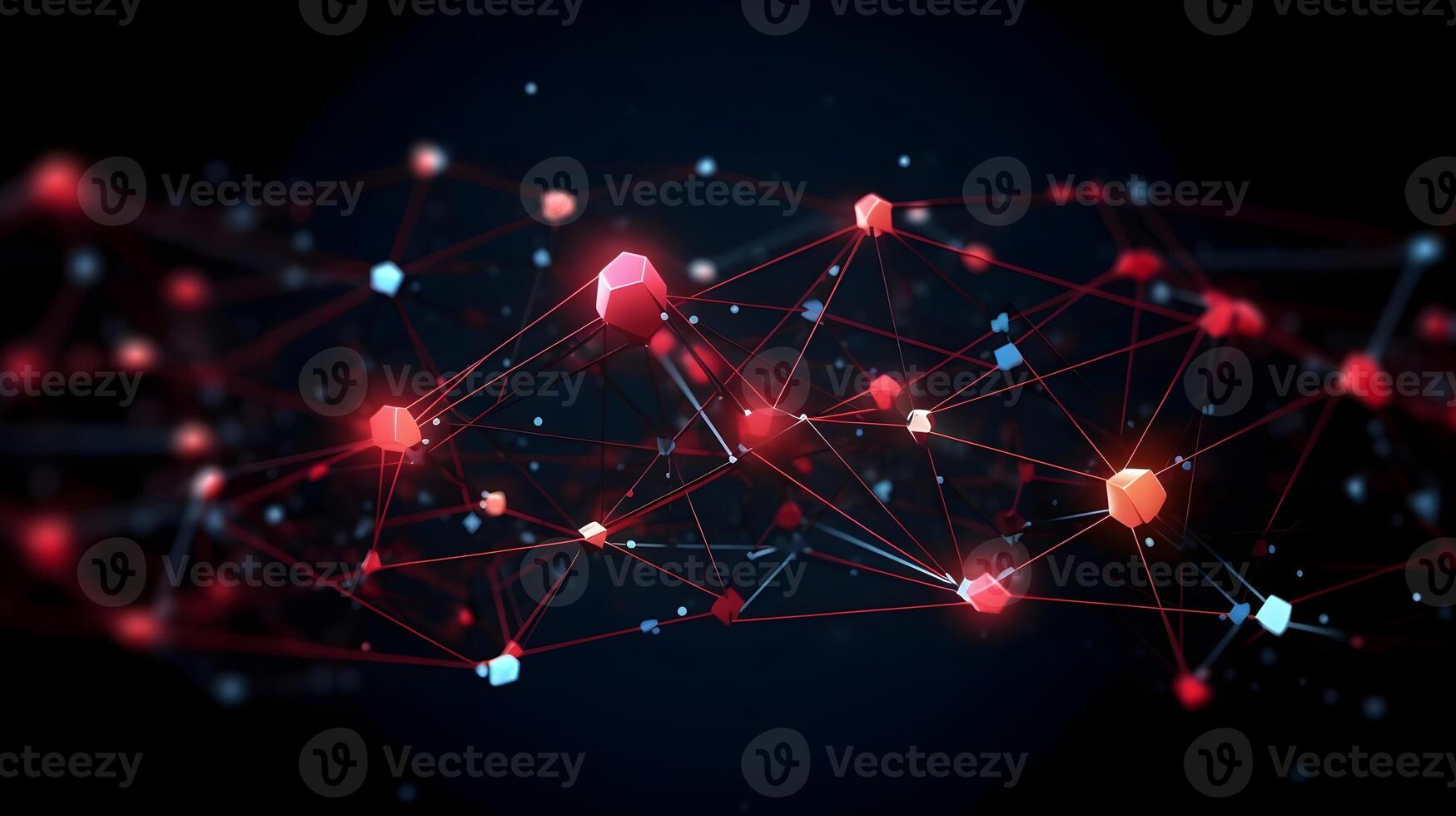 technology futuristic Network connection concept with connecting glowing dots and lines circuit background . photo
