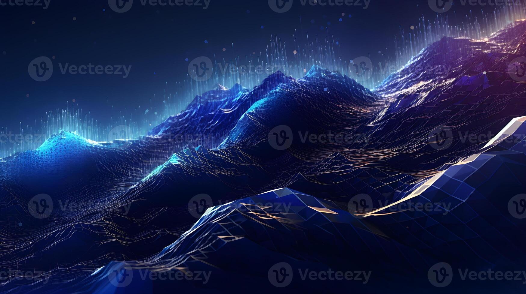technology futuristic Network connection concept with connecting glowing dots and lines circuit background . photo