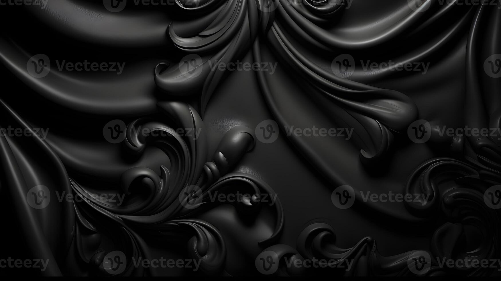 black luxury abstract background with lines and waves golden elegant texture backdrop . photo