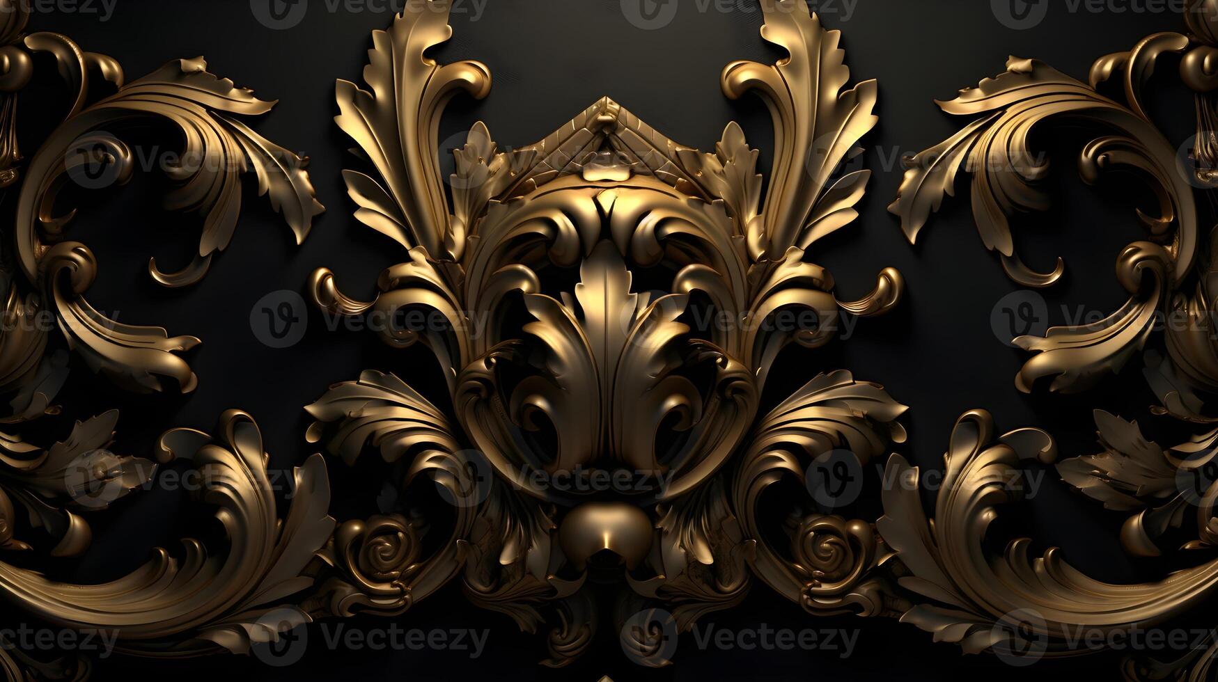black luxury abstract background with lines and waves golden elegant texture backdrop . photo
