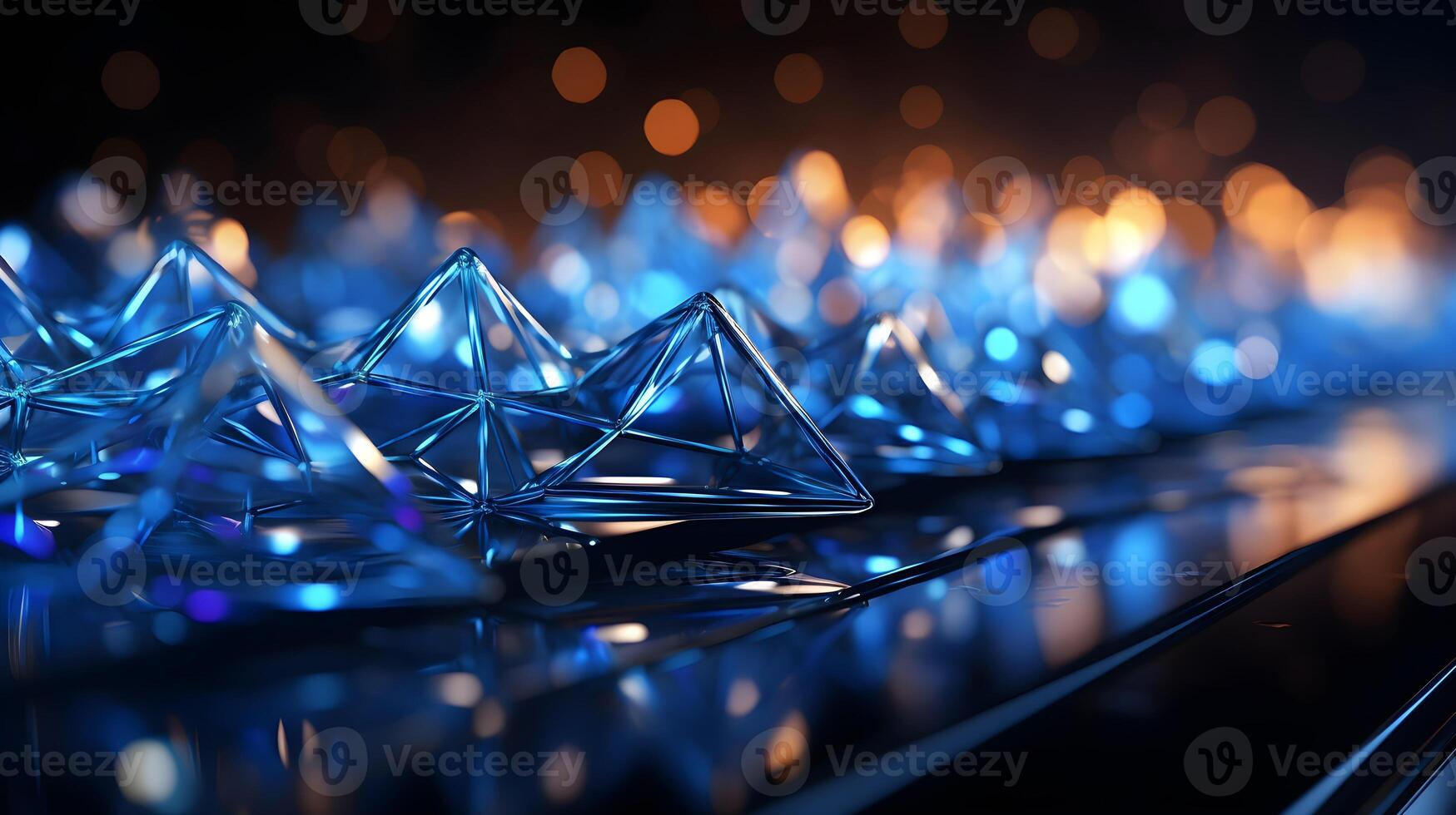 technology futuristic Network connection concept with connecting glowing dots and lines circuit background . photo