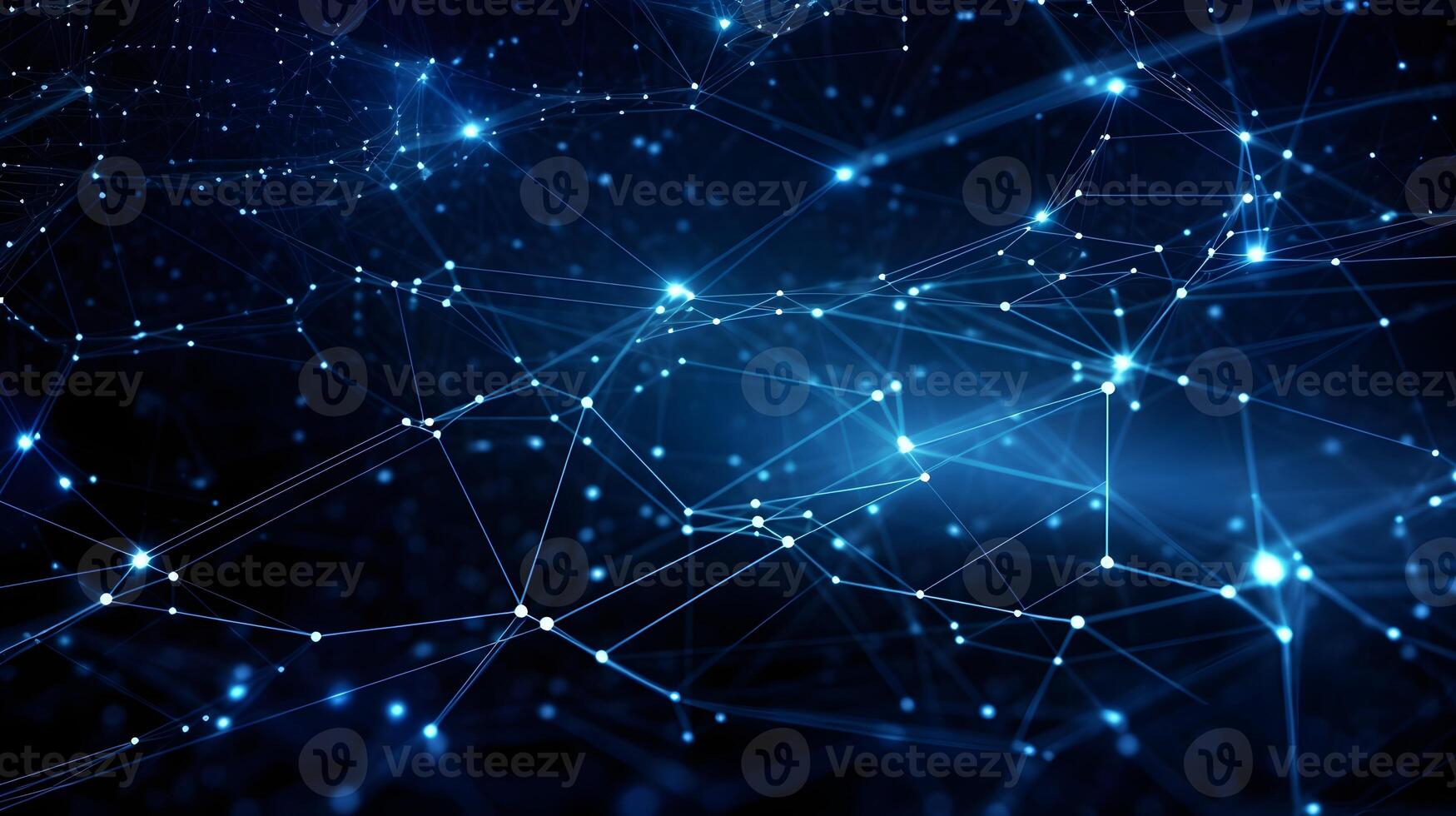 abstract technology background with circuit board and blue lights digital communication line concept graphic, hardware computer tech integrated energy design information internet . photo