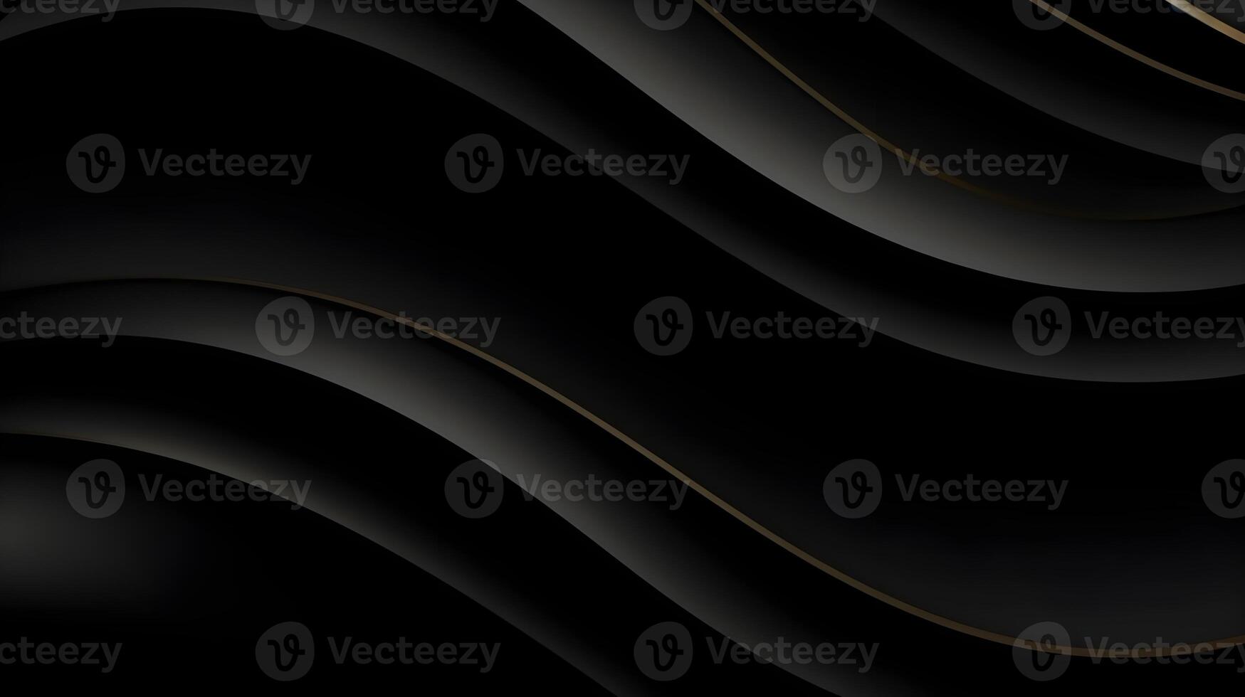 black luxury abstract background with lines and waves golden elegant texture backdrop . photo