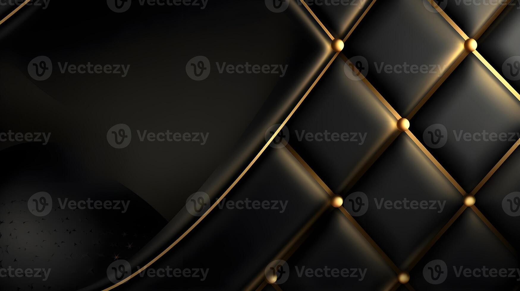 black luxury abstract background with lines and waves golden elegant texture backdrop . photo